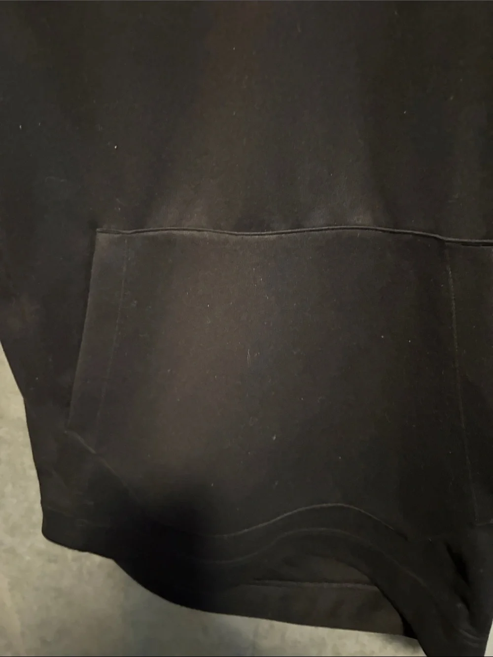 Nike Black Short-Sleeve Crewneck Hoodie with White Swoosh